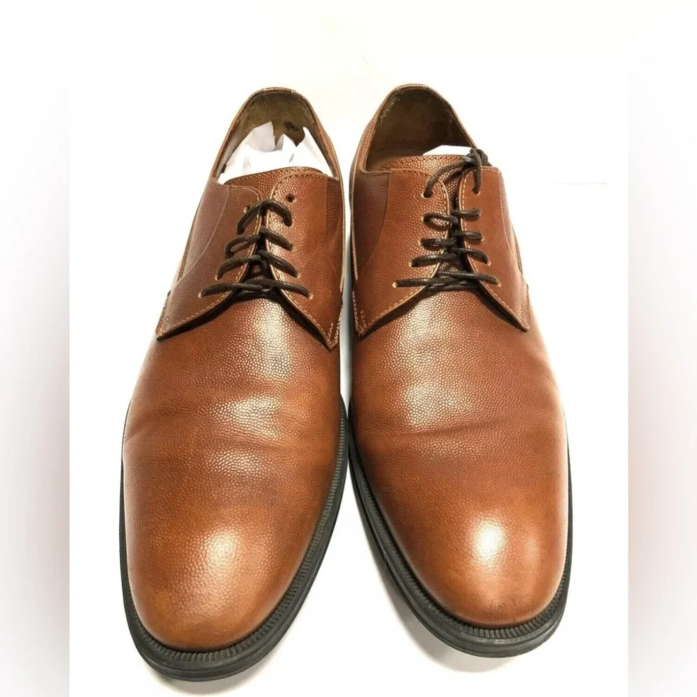 Aquatalia Decker Scotch Grain Men's Oxford Dress Shoes, Size 9.5 M